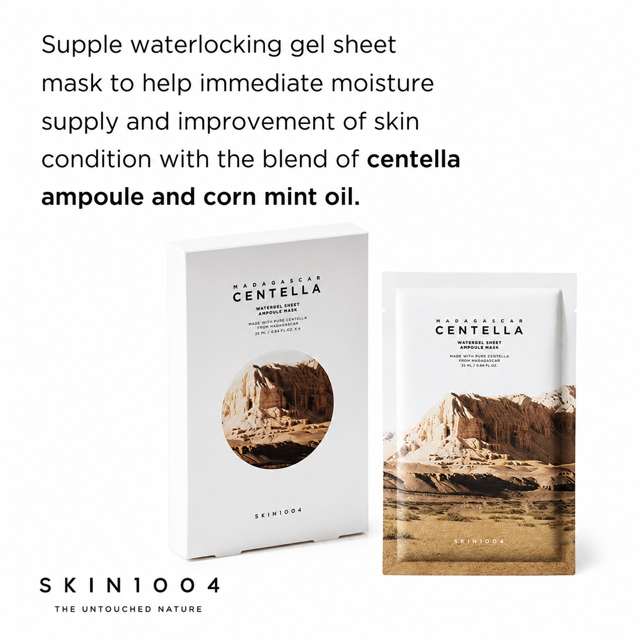 SKIN1004 Madagascar Centella Watergel Sheet Ampoule Mask (5-Pack)