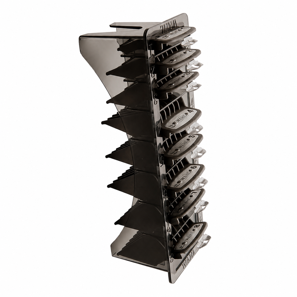 Wahl Professional Premium Cutting Guides 1-8 w/ Organizer- Black