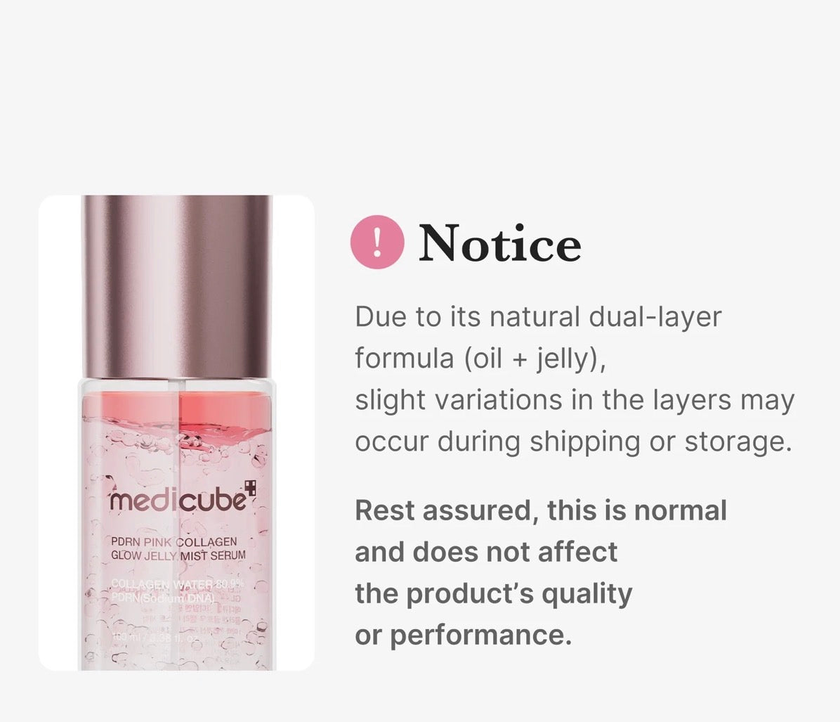 Medicube PDRN Pink Collagen Glow Jelly Mist Serum