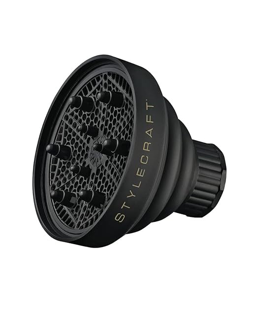 StyleCraft Collapsible Professional Hair Diffuser | Universal Foldable Styling Attachment