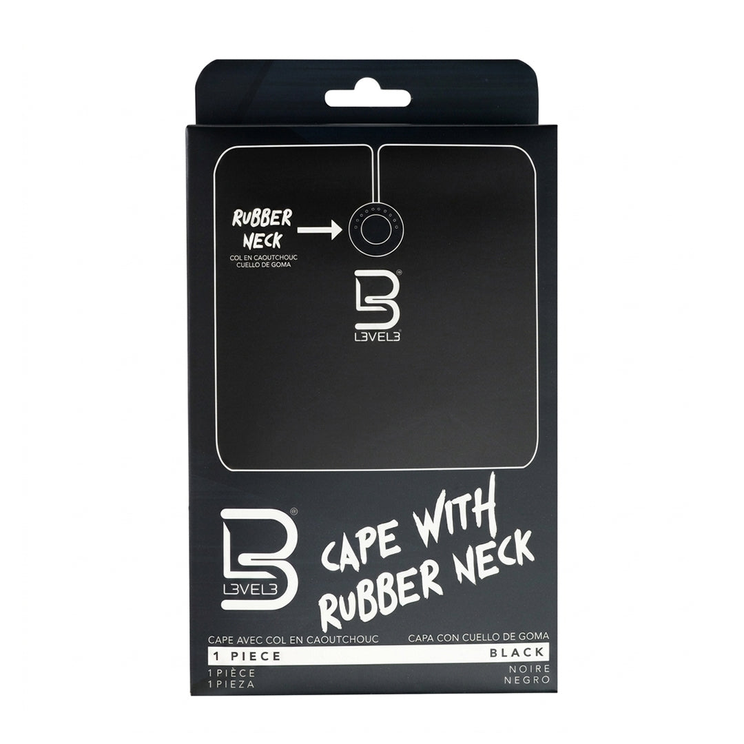 Professional Rubber Neck Cutting Cape Black