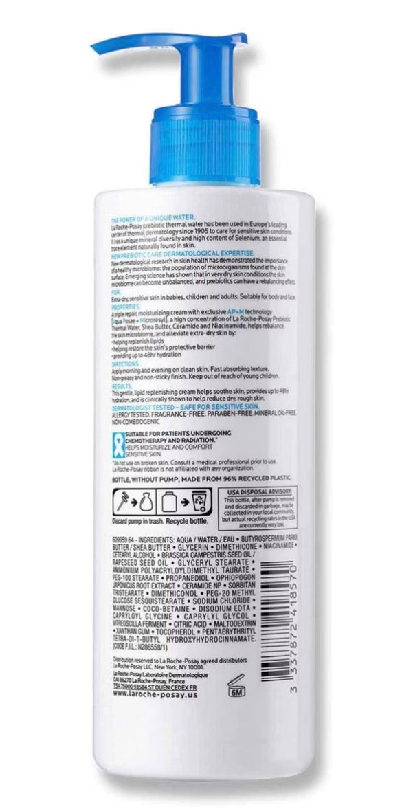 La Roche Posay Lipikar Ap+M Triple Repair Body Moisturizing Cream Unscented