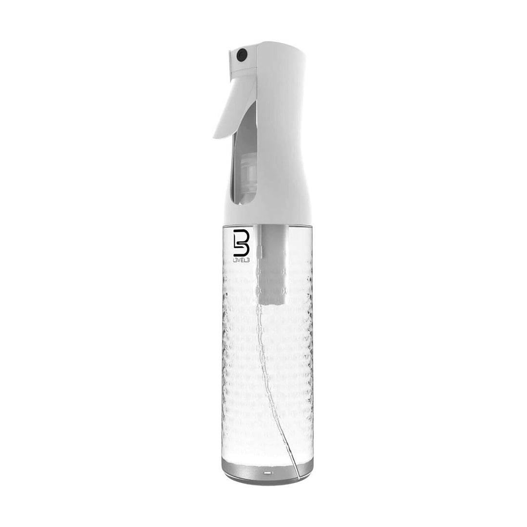 L3VEL3 Beveled Spray Bottle- White