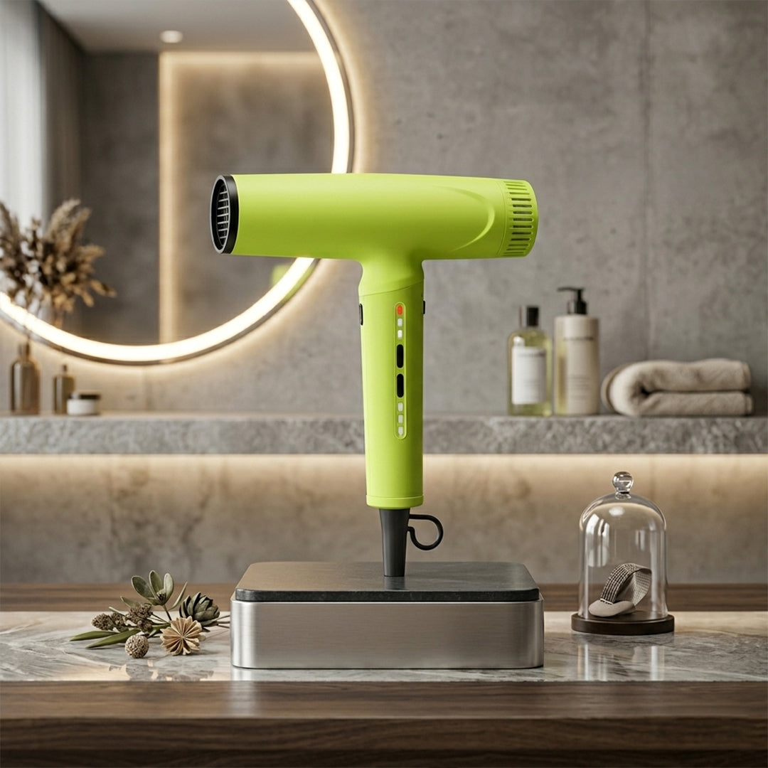 BaBylissPRO Nano Titanium Nano Light Ionic Dryer (Neon Yellow)
