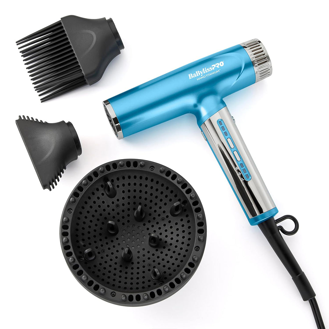 BaBylissPRO Nano Titanium Light Ionic Dryer ( Light Blue )