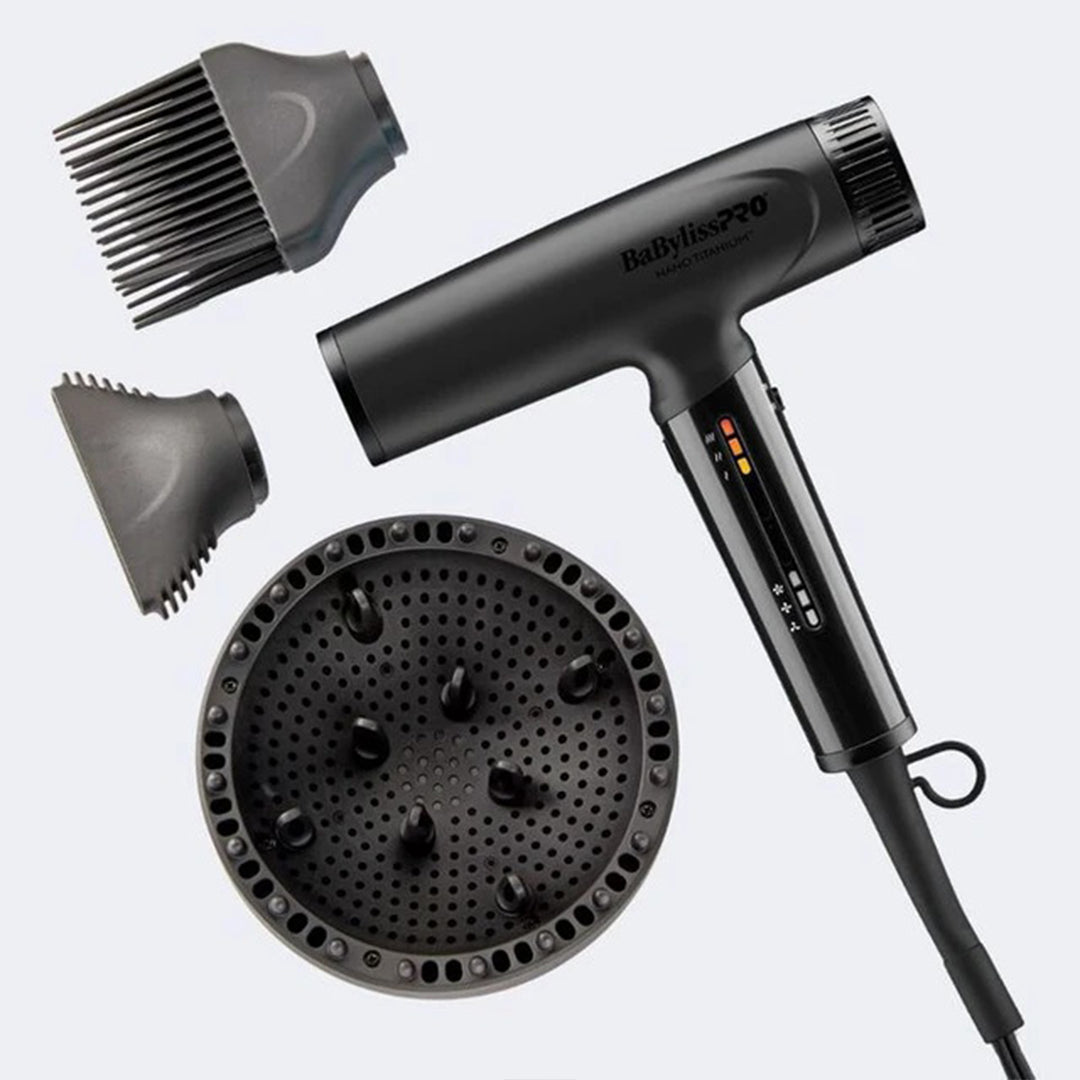BaBylissPRO Nano Titanium Nano Light Ionic Dryer (Purple)