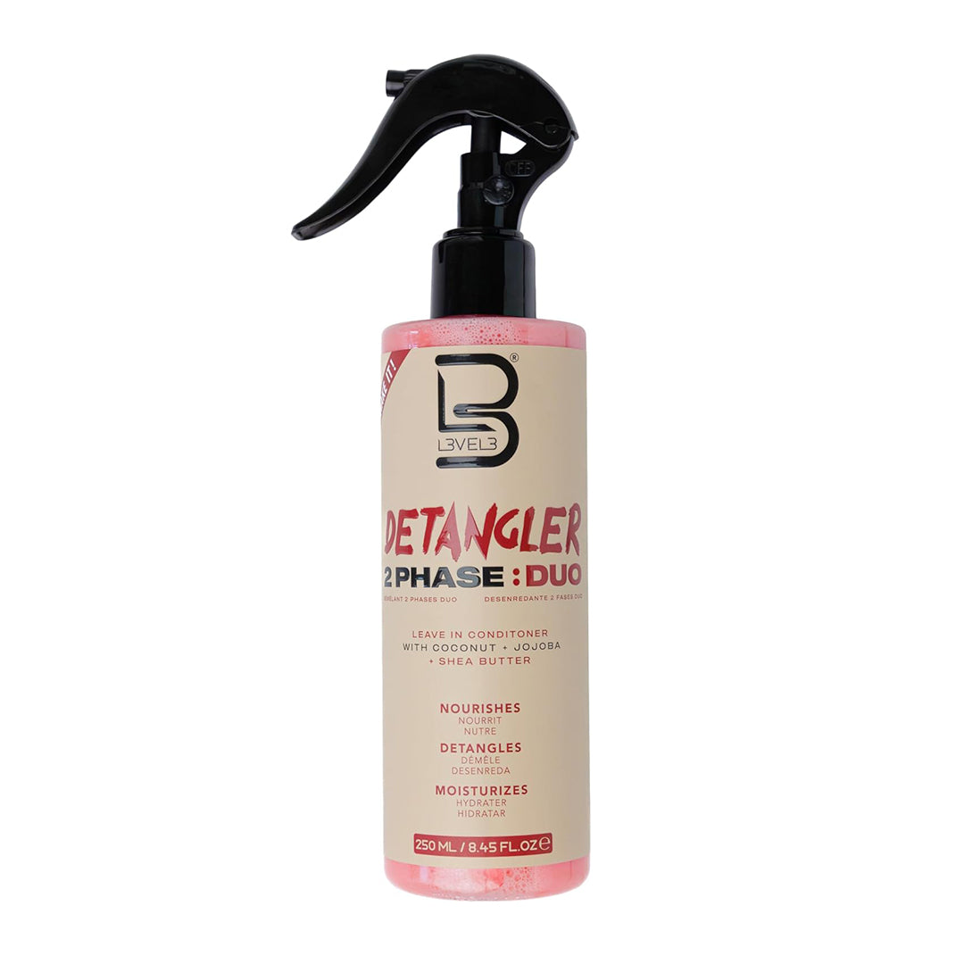 L3 Level 3 2 Phase Detangler Spray for Smooth Hair - Hydrates Dry and Damaged Hair