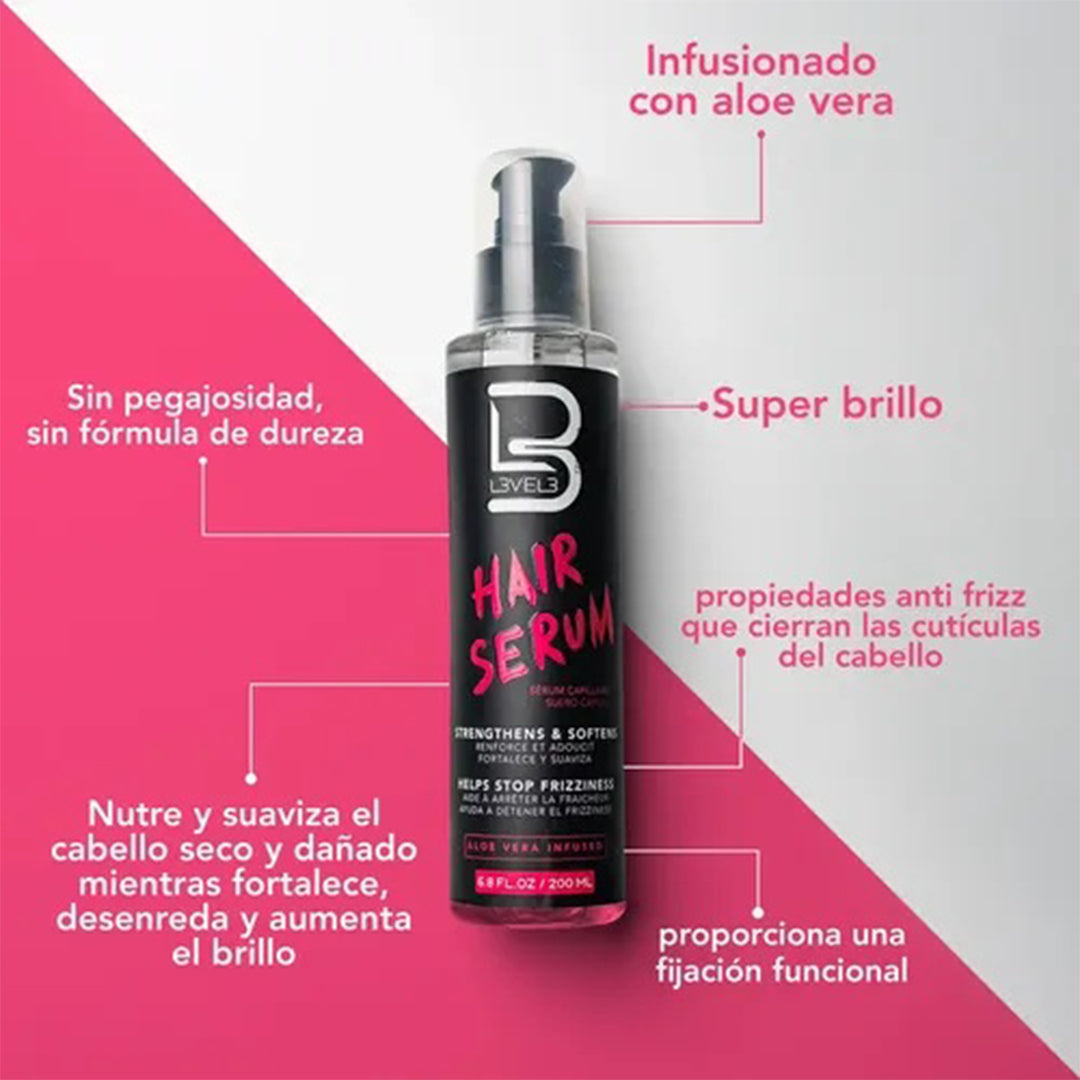 L3VEL3 Hair Serum for Frizzy Hair Vera Hair Serum oz
