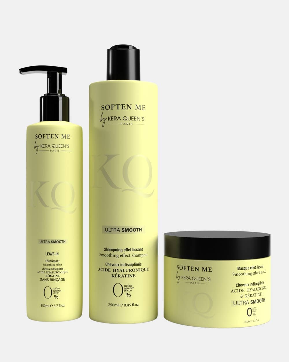 Ultra Smooth Range - Shampoo + Mask + Leave In