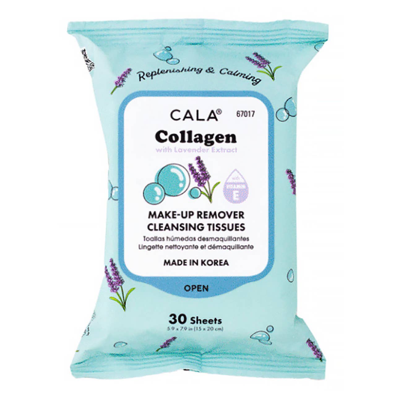 Cala Makeup Remover Wipes Tissue Cleanser