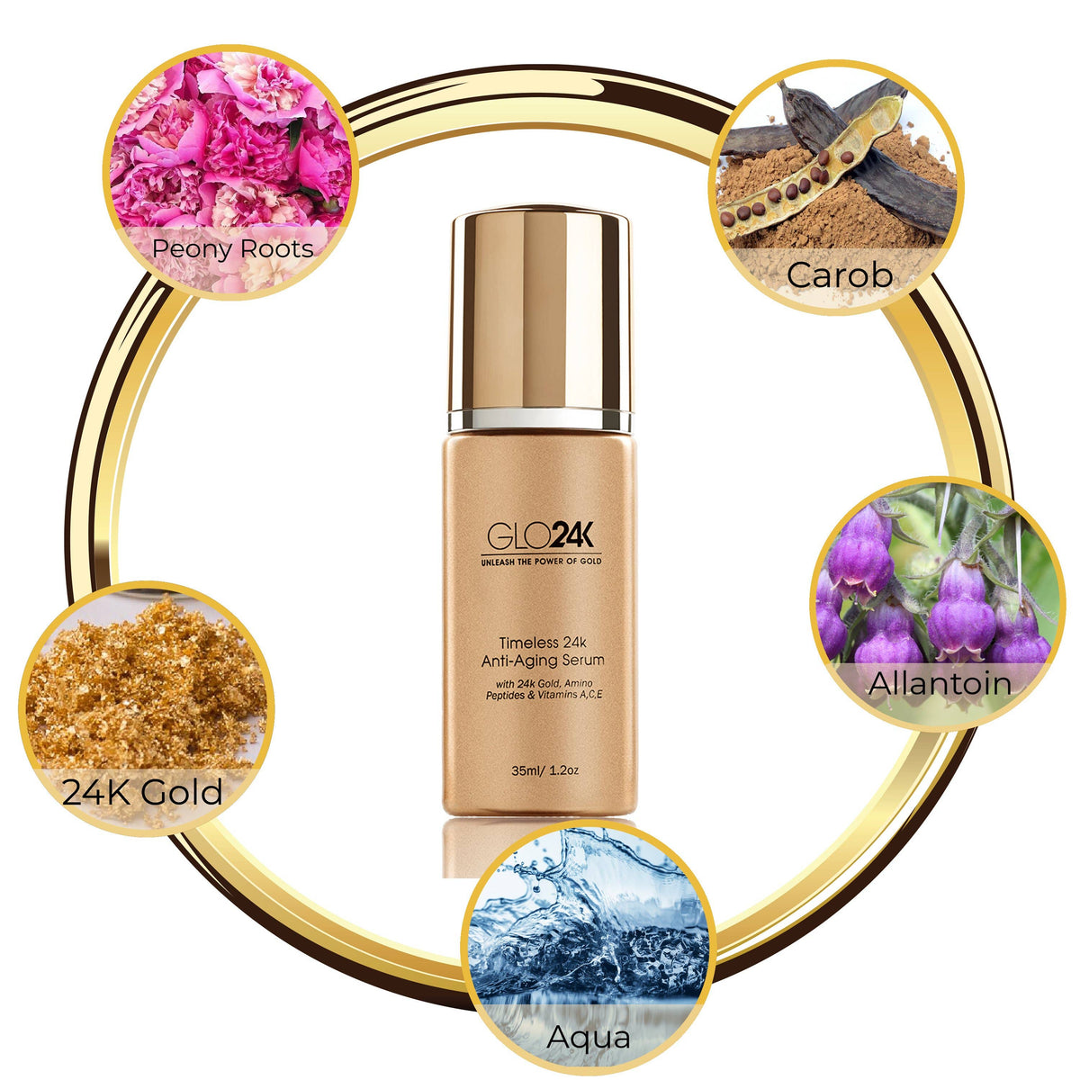 Timeless 24k Anti-Aging Serum with 24k Gold & Amino Peptides
