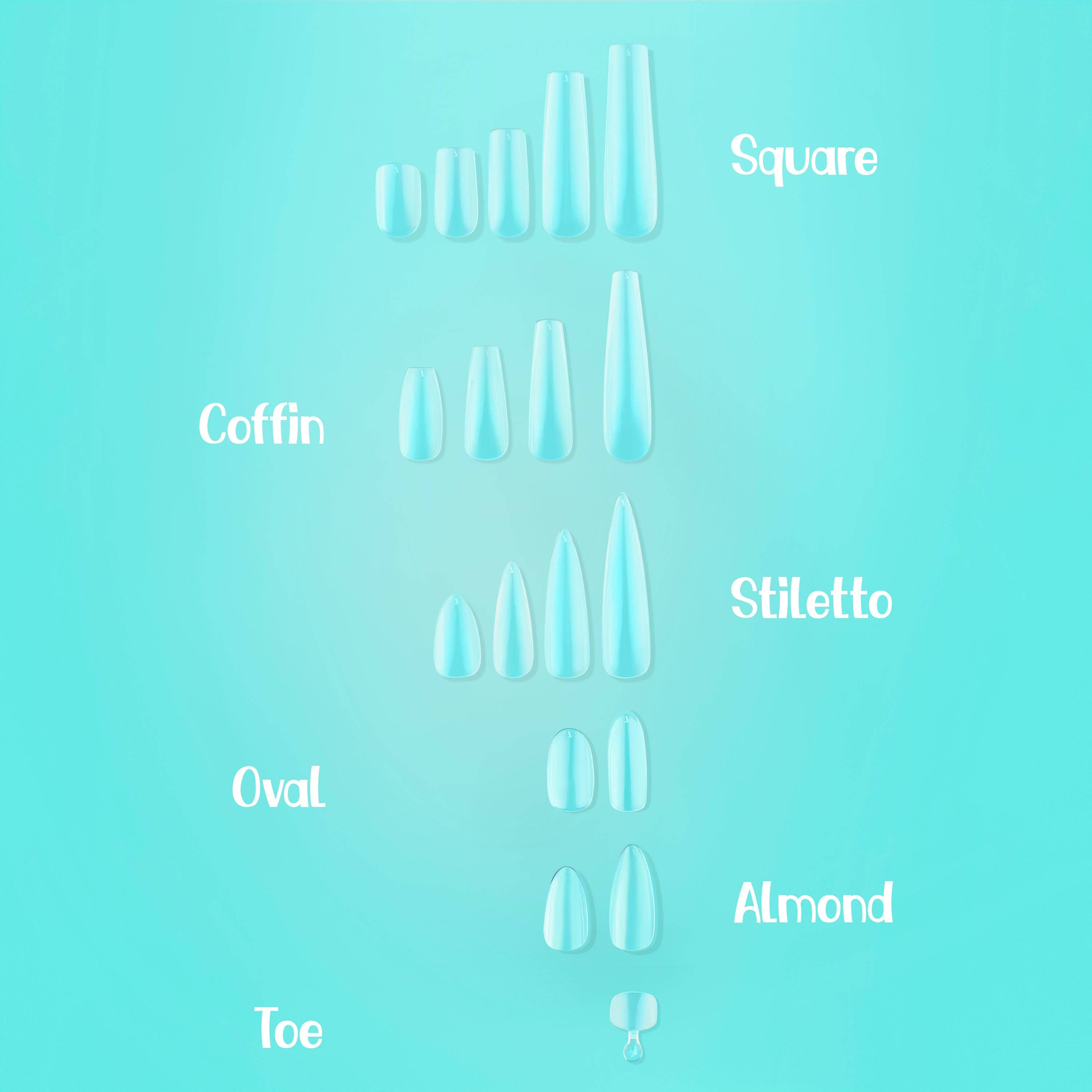 KIT | Gel T | Professional Starter Kit NABulous Nails | Soft Gel Nail Tip Kit | Everything you Need