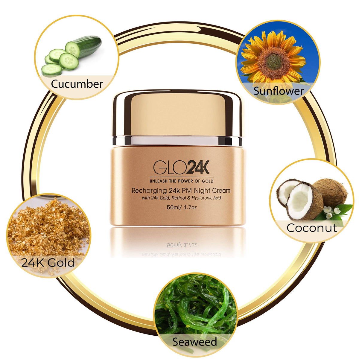 Recharging 24k PM Night Cream with 24k Gold & Retinol
