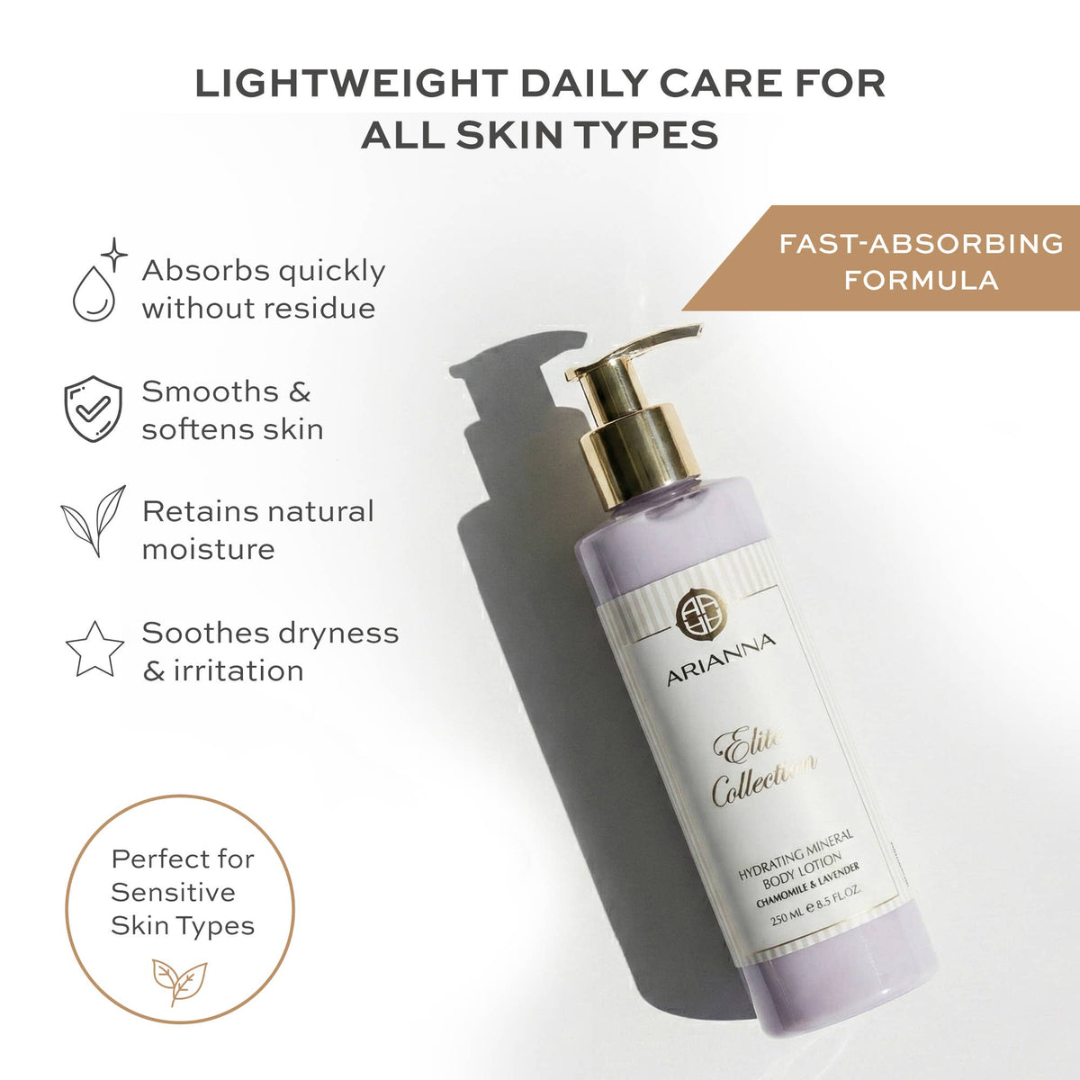 Chamomile and Lavender Hydrating Mineral Body Lotion