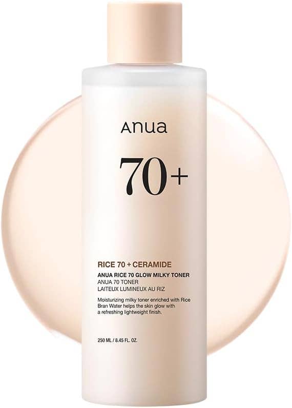 ANUA Rice 70 + Ceramide Glow Milky Toner 250ml/8.45fl.oz.