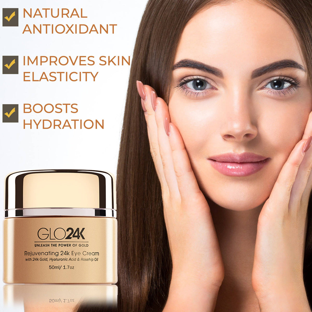 Rejuvenating 24k Eye Cream-with 24k Gold & Hyaluronic Acid