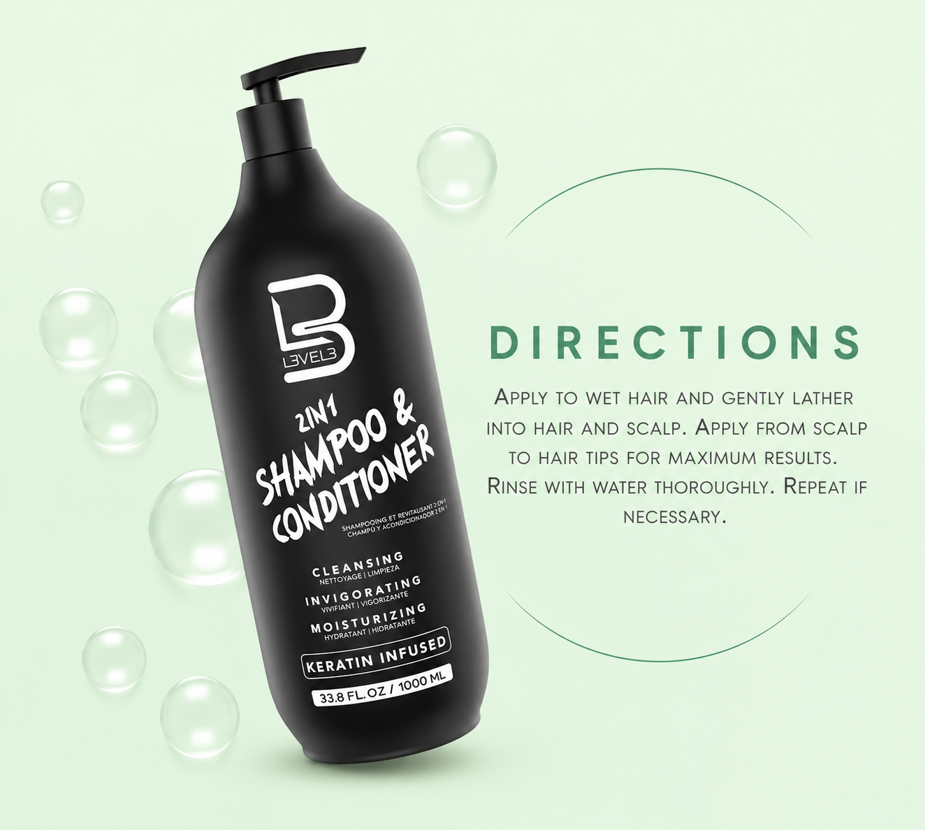L3VEL3 2-In-1 Shampoo &amp; Conditioner