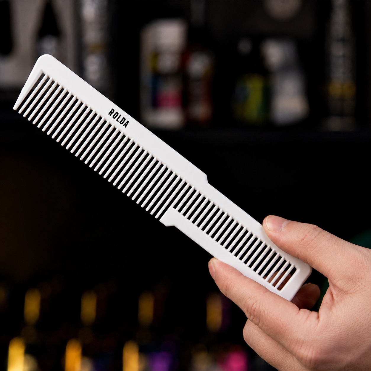 Rolda Barber Hair Styling Comb Kit White - 3pk