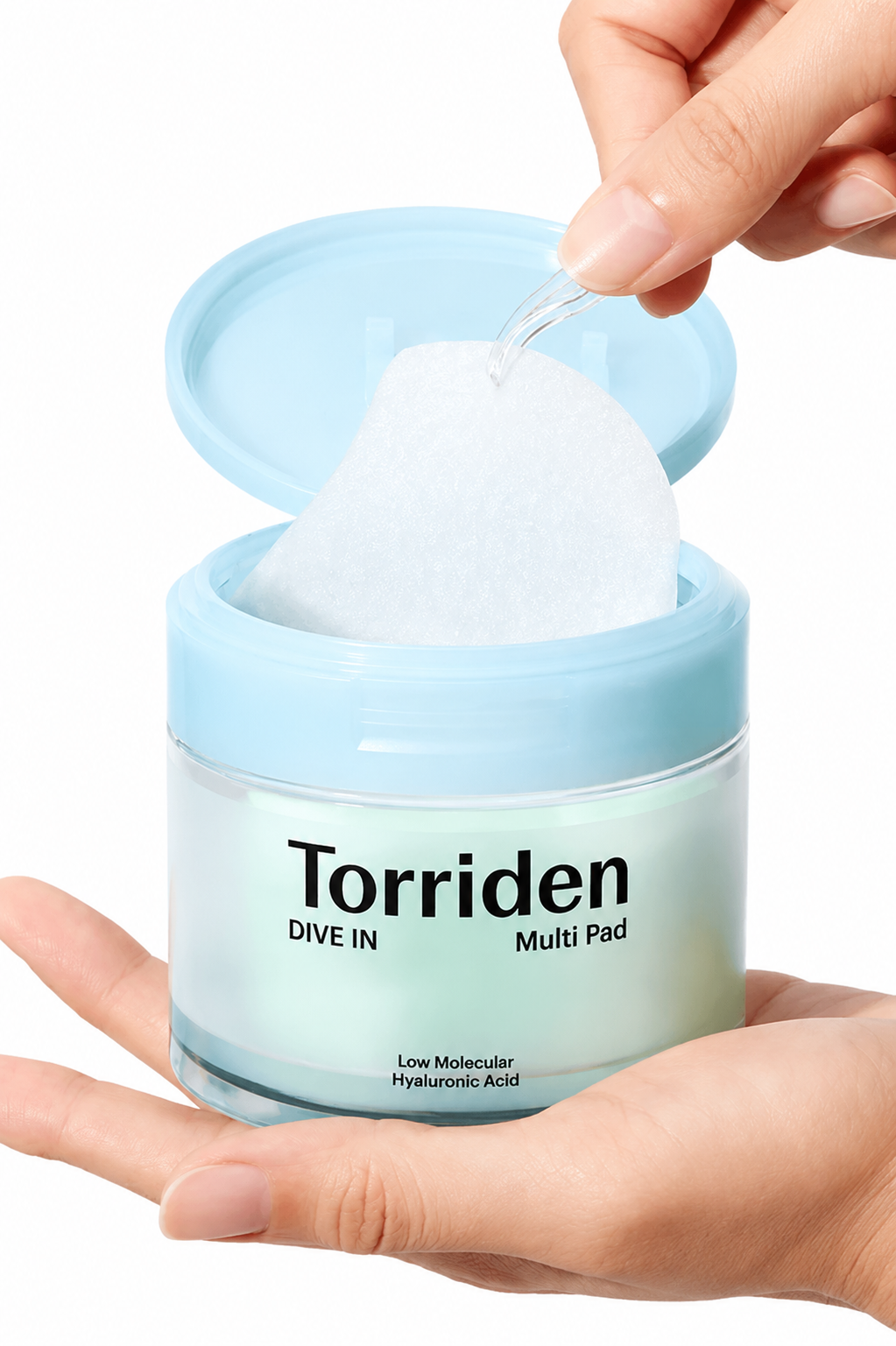 Torriden DIVE IN Low Molecule Hyaluronic Acid Multi Pad Korean Skincare for Gentle Exfoliation and Hydration