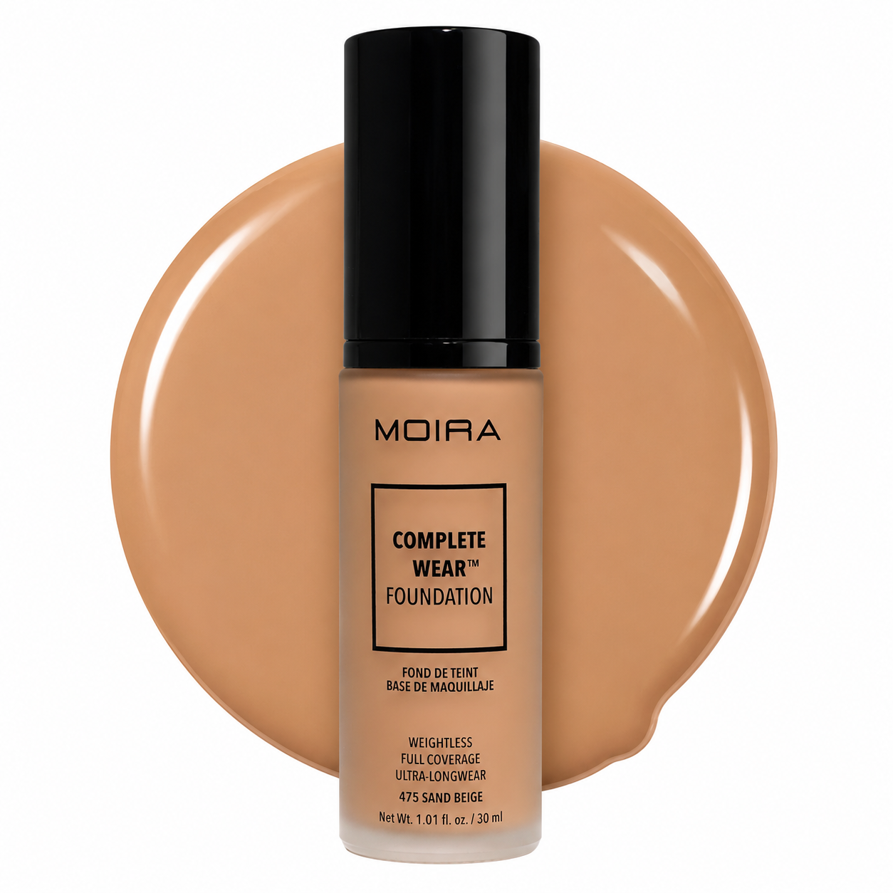MOIRA Complete Wear™ Foundation –475 Sand Beige