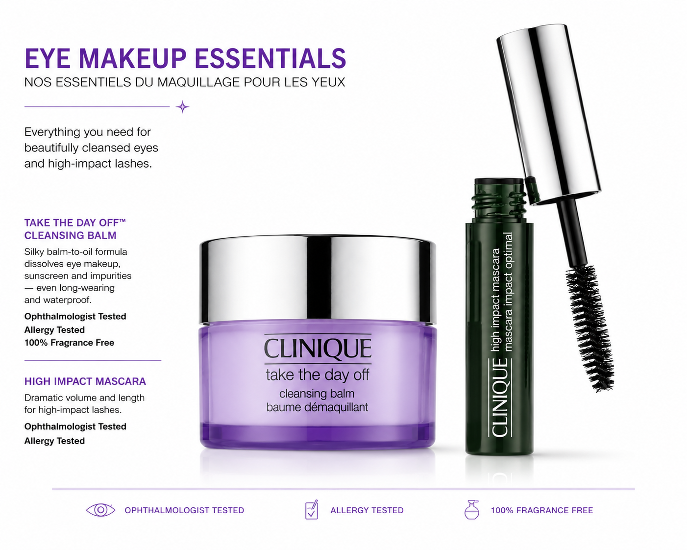 Clinique Eye Essentials Duo – Take The Day Off Balm & High Impact Mascara
