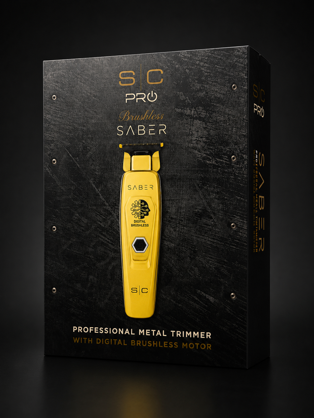 StyleCraft Saber Professional Cordless Hair Trimmer Powered- Gold