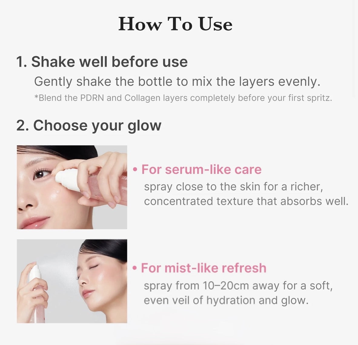 Medicube PDRN Pink Collagen Glow Jelly Mist Serum