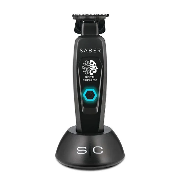 StyleCraft Saber Cordless Professional Hair Trimmer- Black