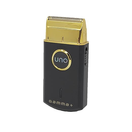 Gamma+ Uno Mini-Sized Travel Mens Corded or Cordless Foil Shaver, Micro-USB Rechargeable