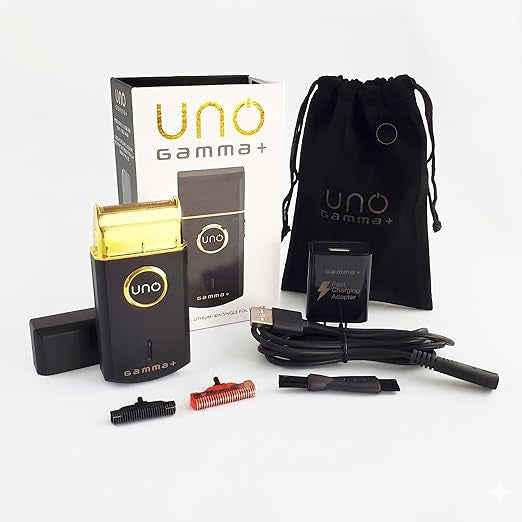 Gamma+ Uno Mini-Sized Travel Mens Corded or Cordless Foil Shaver, Micro-USB Rechargeable