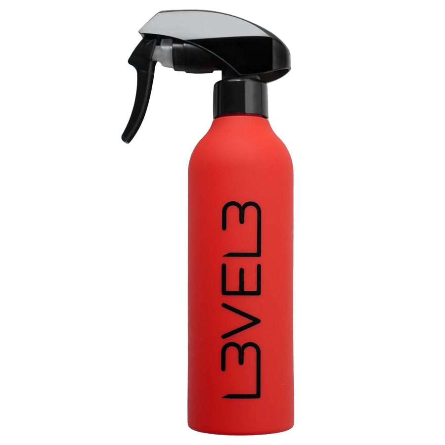 L3VEL3 Rubberized Spray Bottle- Red