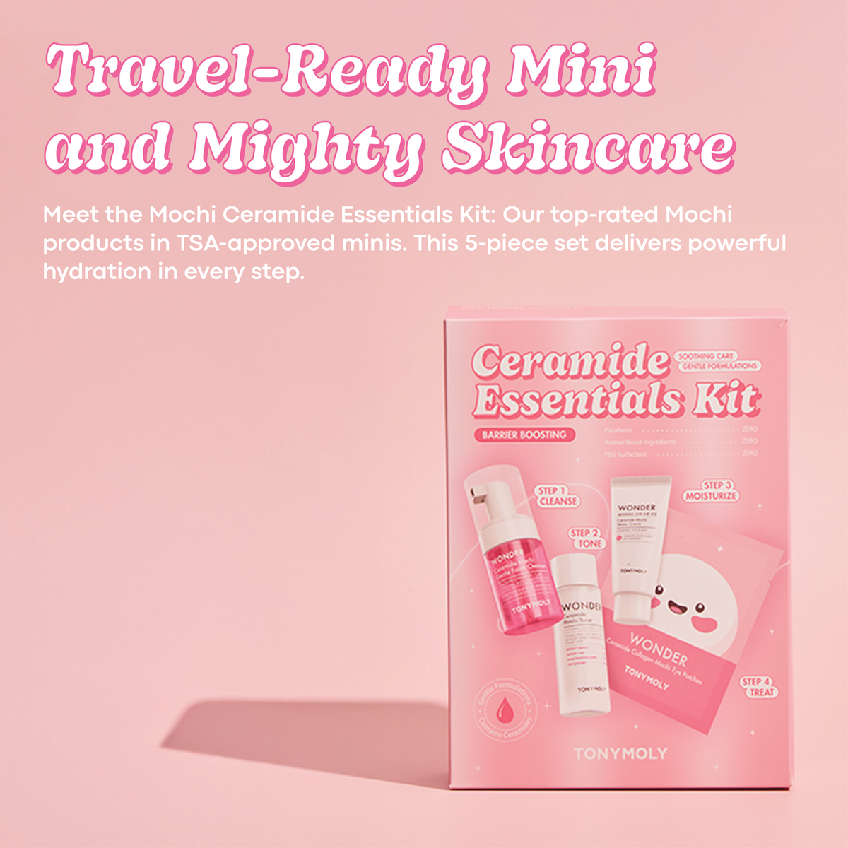 TONYMOLY   Wonder Ceramide Mochi Barrier Boosting Essentials Kit