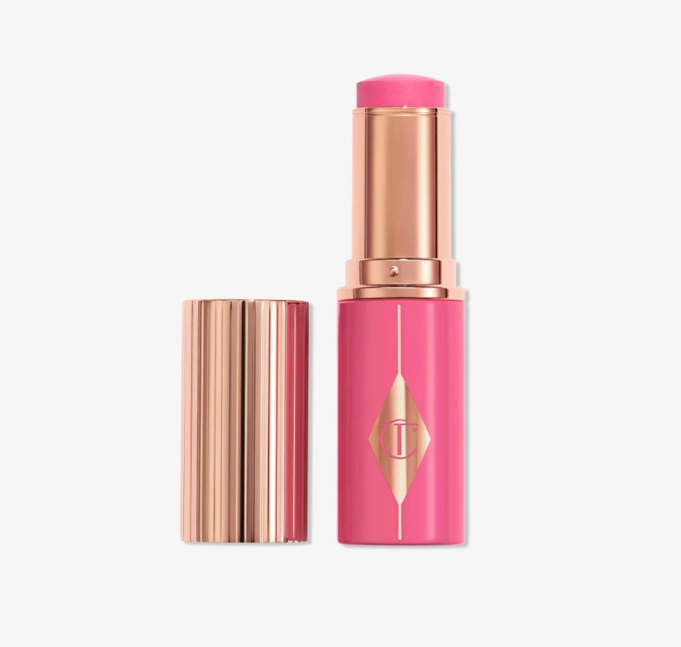 Charlotte Tilbury Unreal Lip + Cheek Glow Blush Stick with Hyaluronic Acid, Size: 1.1 fl oz, Pinky Glow