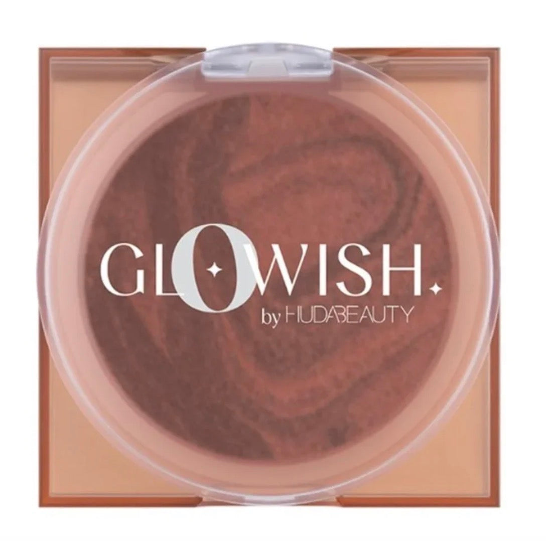 Huda Beauty Glowish Soft Radiance Vegan Bronzing Powder, Size: .28 oz, Deep