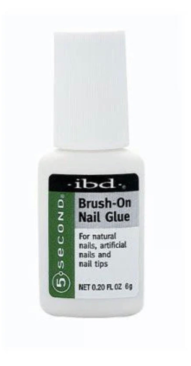 IBD Brush-On Nail Glue – Fast-Drying Professional Nail Adhesive