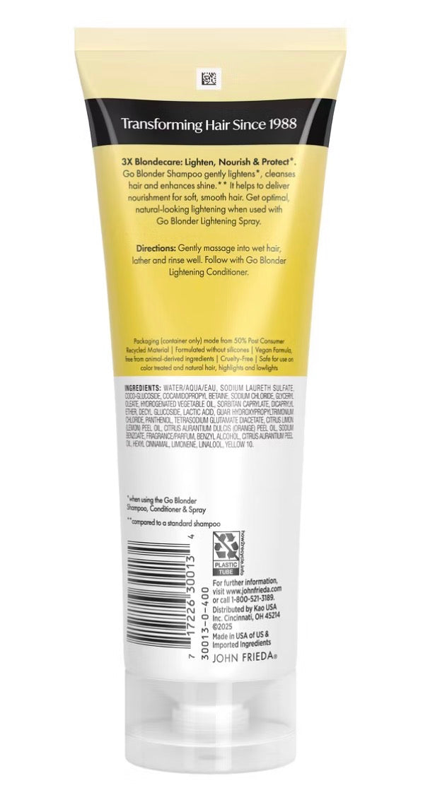 John Frieda Collection Sheer Blonde Lustrous Touch Strengthening Shampoo