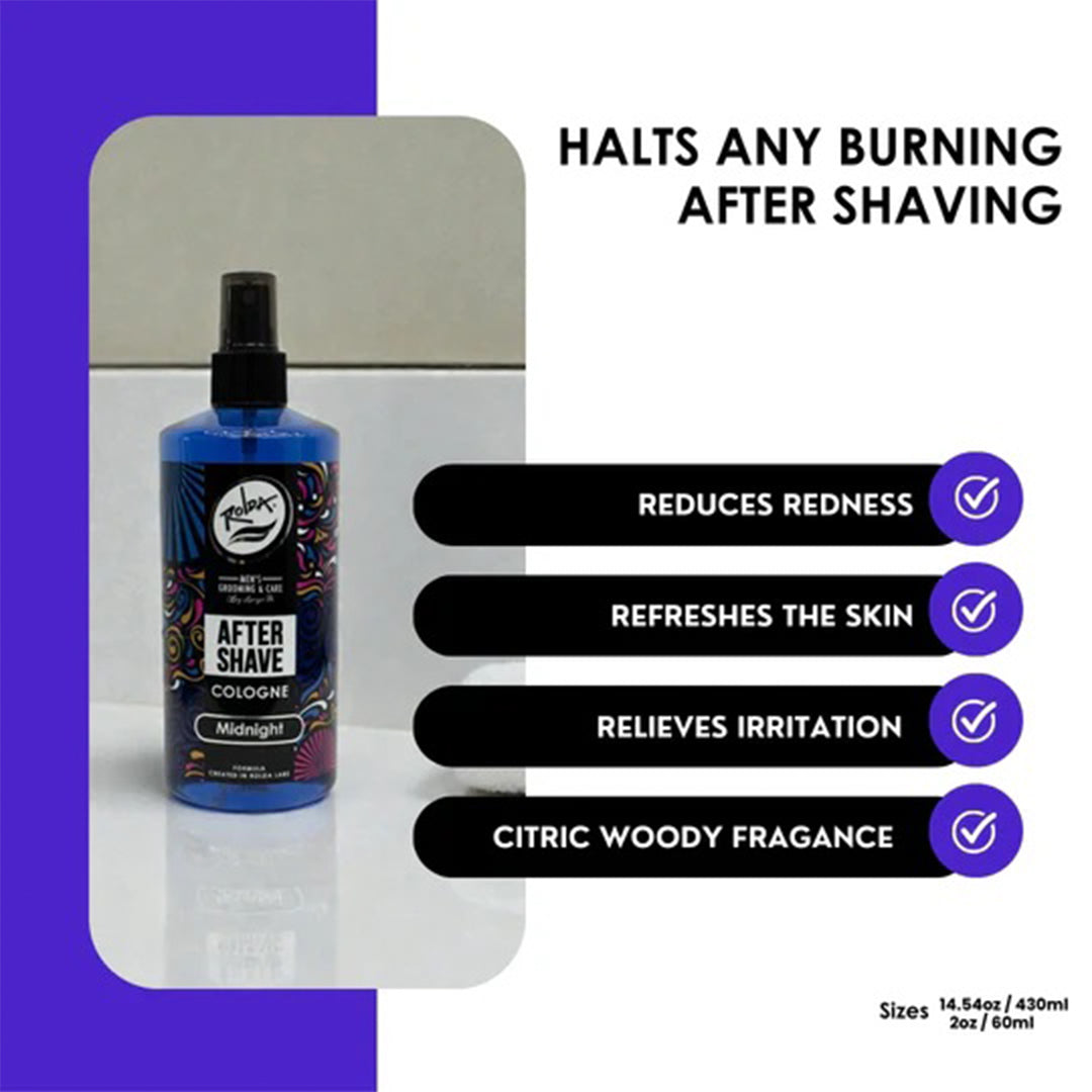 Rolda Midnight After Shave Tonic for Men | Refreshing & Soothing Post-Shave Care