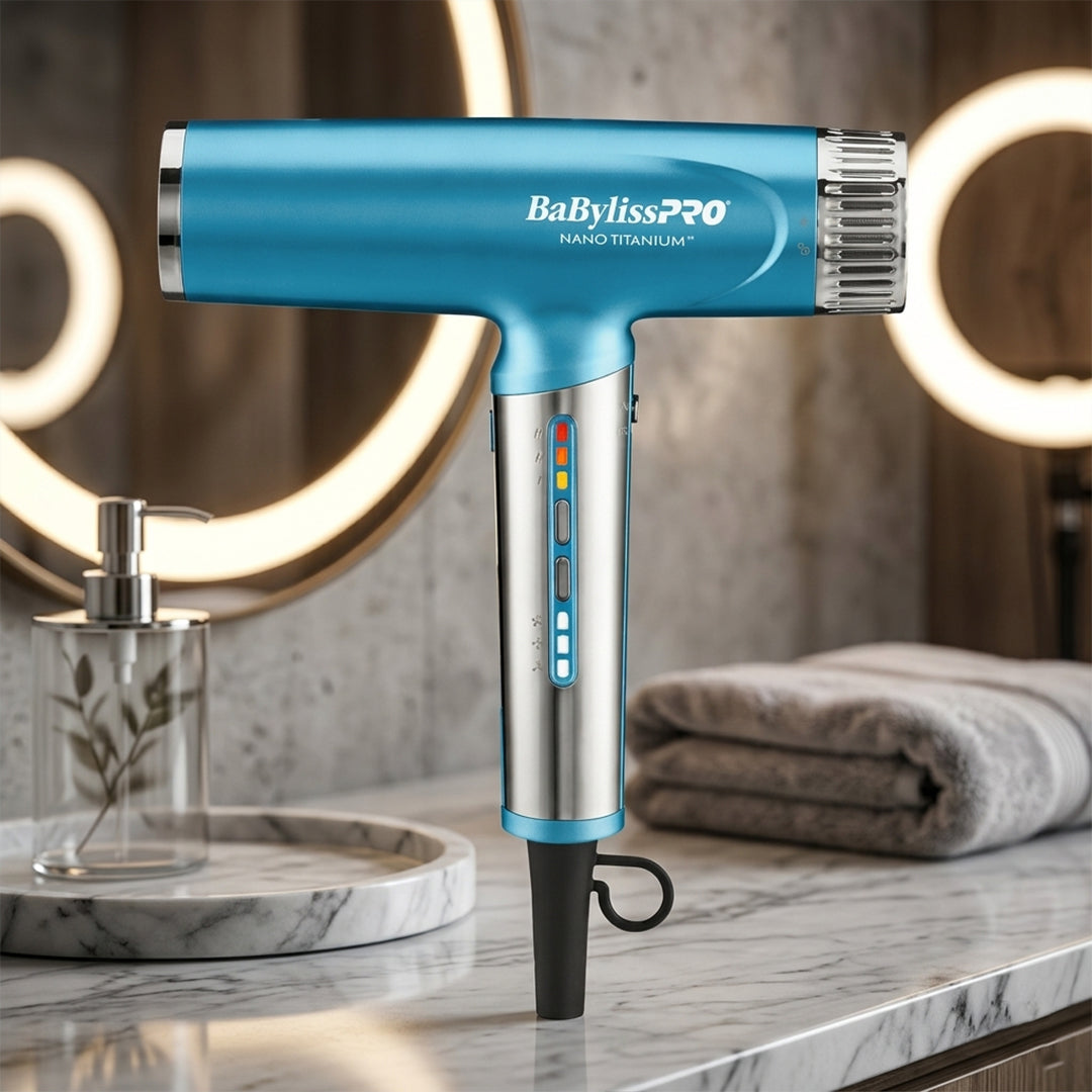 BaBylissPRO Nano Titanium Light Ionic Dryer ( Light Blue )