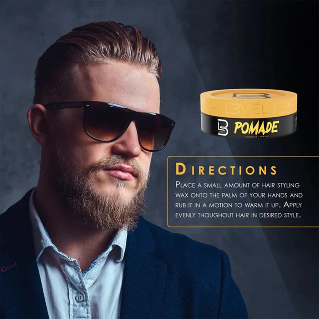 L3VEL3 Pomade Pomade Strong Hold Shine oz