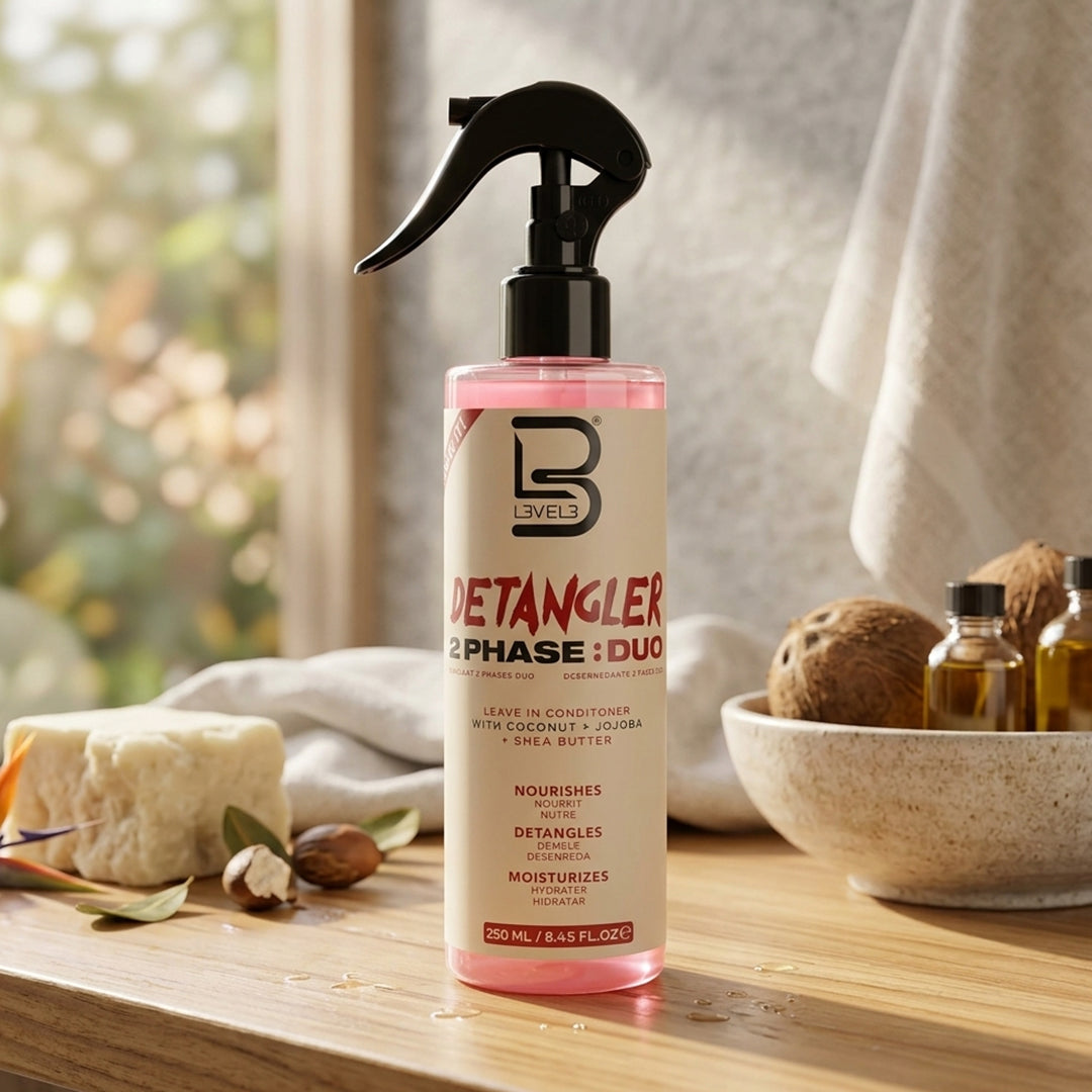 L3 Level 3 2 Phase Detangler Spray for Smooth Hair - Hydrates Dry and Damaged Hair