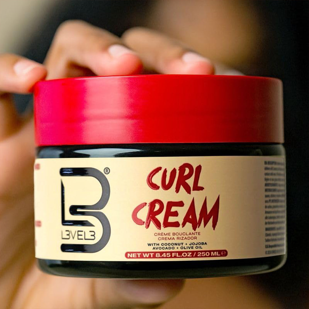 Level 3 Hydrating Curl Cream - with Coconut and Jojoba Oil for Coily and Curly Hair