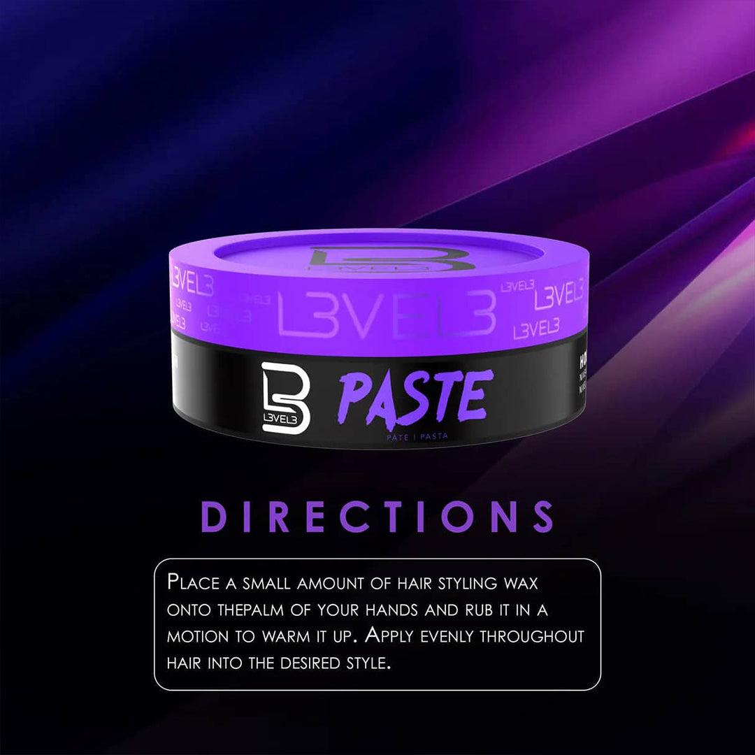 Level 3 Paste - Long-Lasting Hold - Improves Strength and Volume of Hair L3 - Protects Against Hair Damage