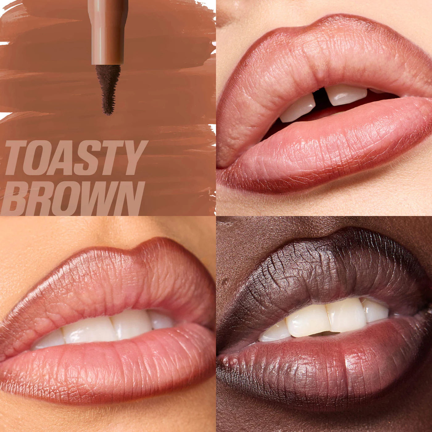 HUDA BEAUTY Lip Contour Lip Stain  TOASTY BROWM