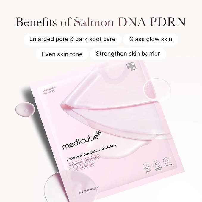 MEDICUBE Salmon DNA PDRN Pink Collagen Jelly Gel Overnight Mask 1 Sheet