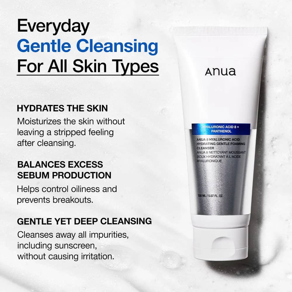 [Anua] 8 Hyaluronic Acid Hydrating Gentle Foaming Cleanser