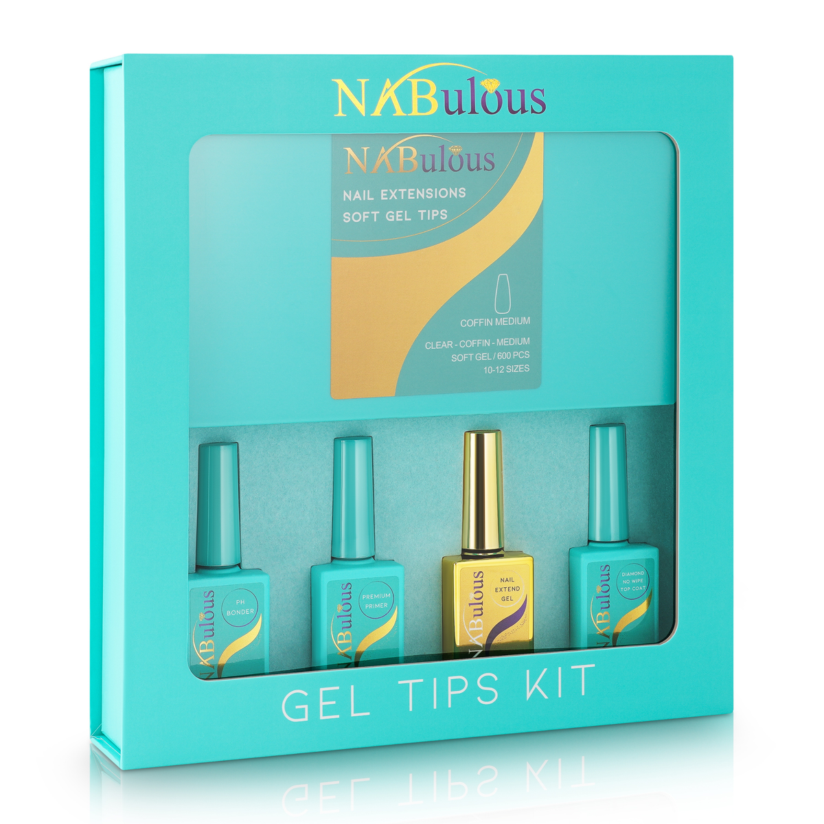 KIT | Gel T | Professional Starter Kit NABulous Nails | Soft Gel Nail Tip Kit  | Everything you Need