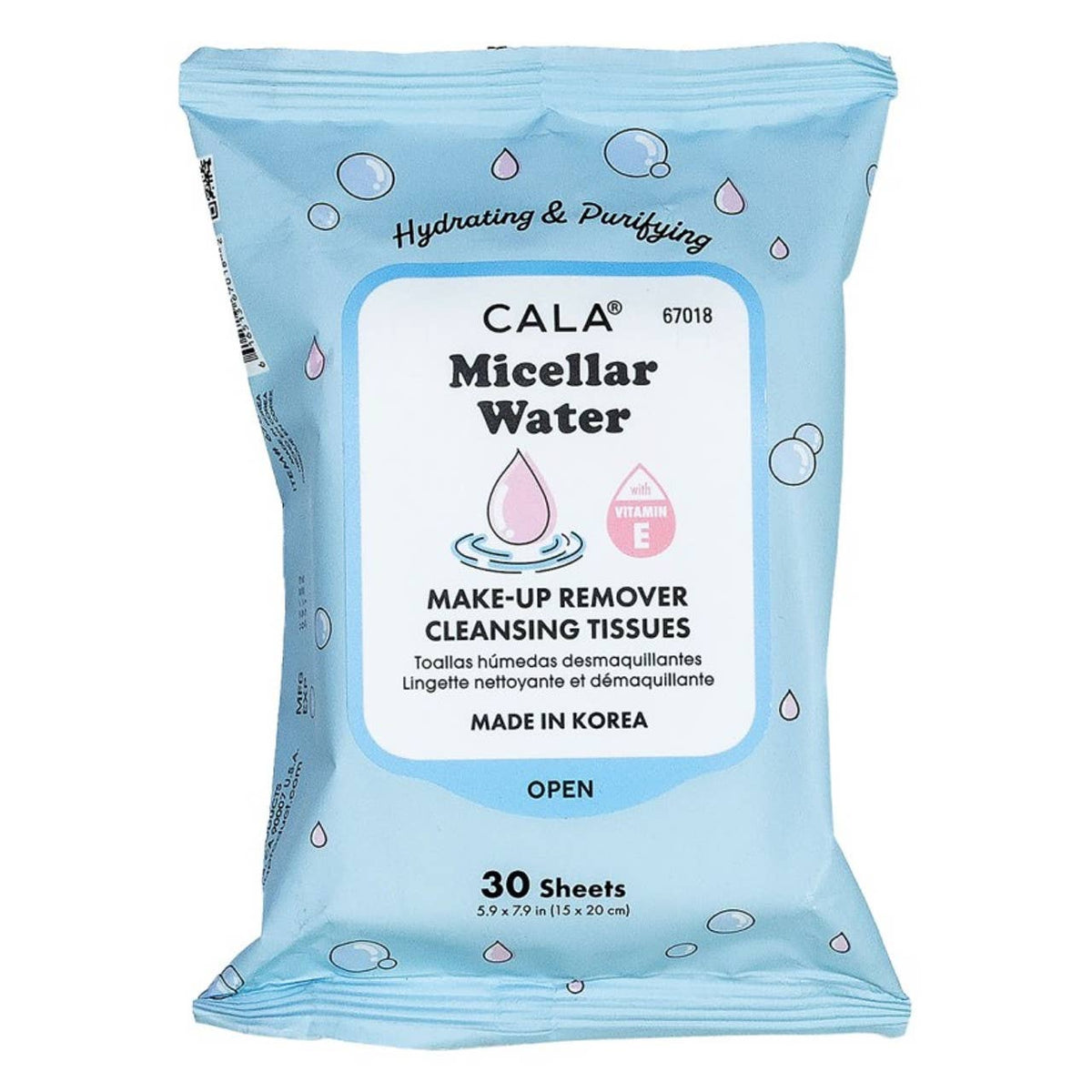 Cala Makeup Remover Wipes Tissue Cleanser