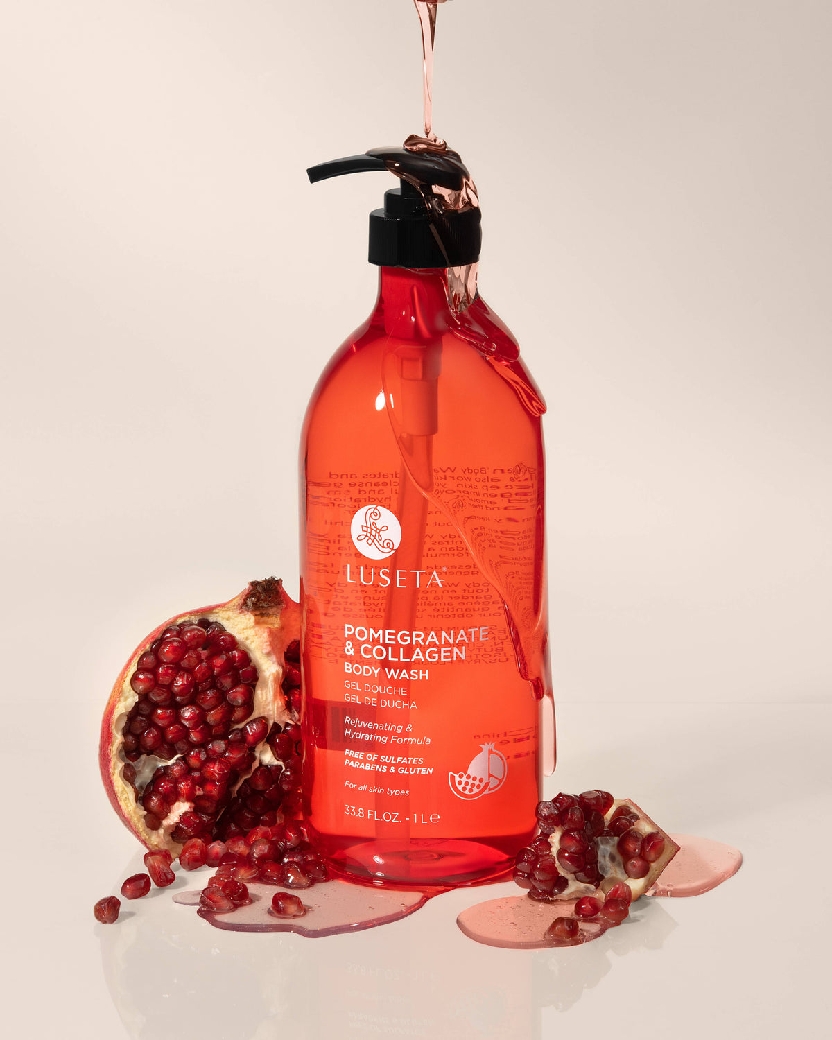 Pomegranate & Collagen Body Wash - 33.8oz