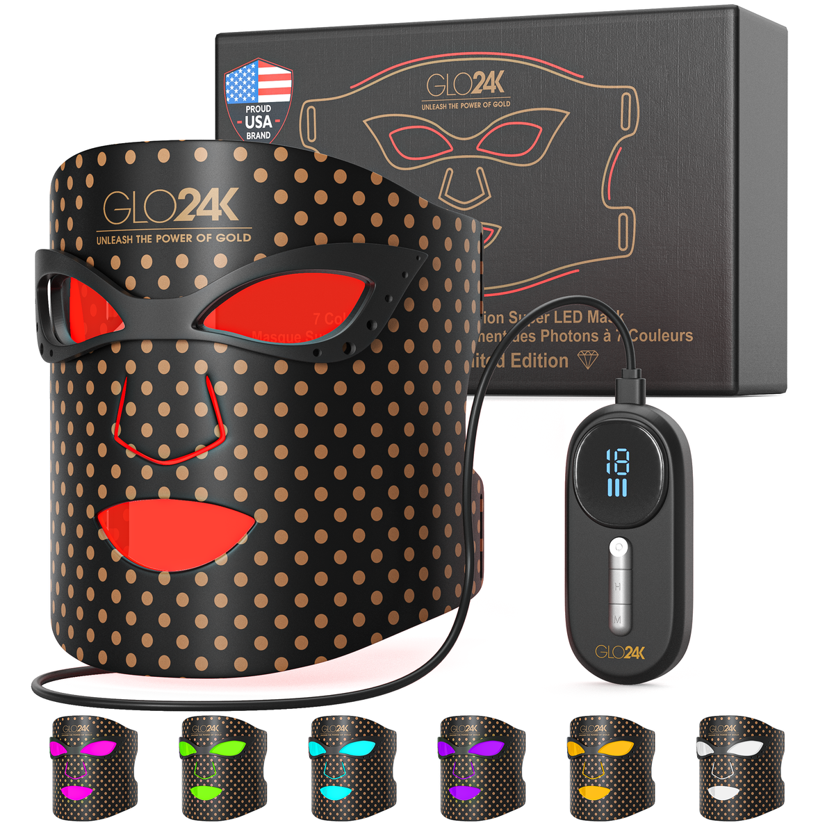 7 Color LED Photon Rejuvenation Light Therapy Super Mask