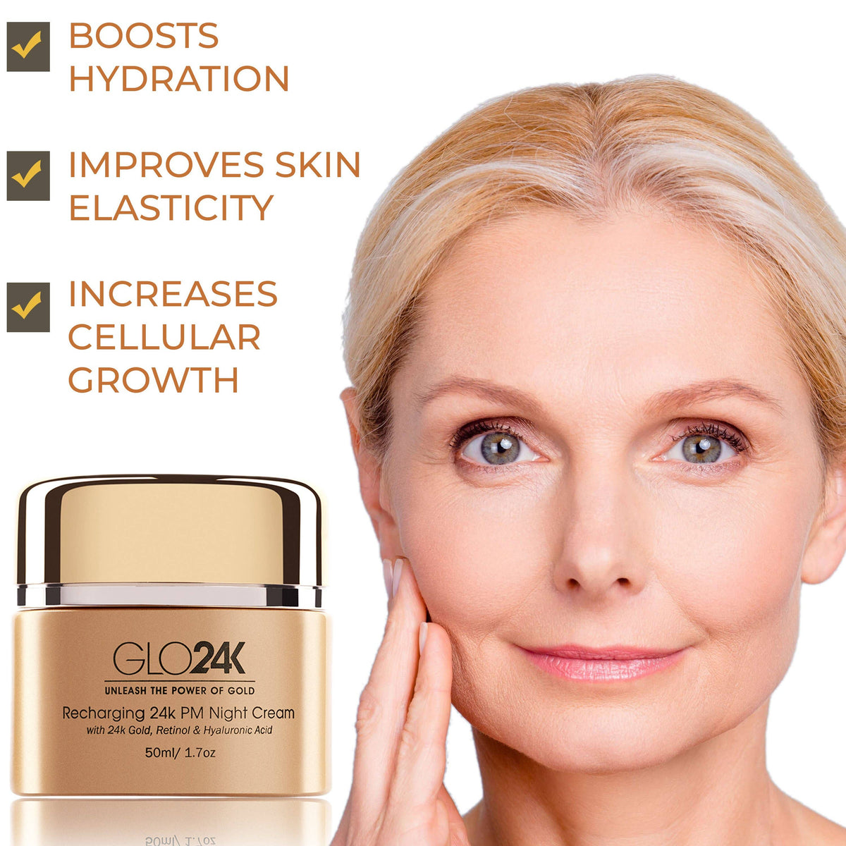 Recharging 24k PM Night Cream with 24k Gold & Retinol